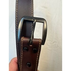 Nocona Belt Company Mens Brown Top Grain Leather Belt Made USA Size 44 N2300947